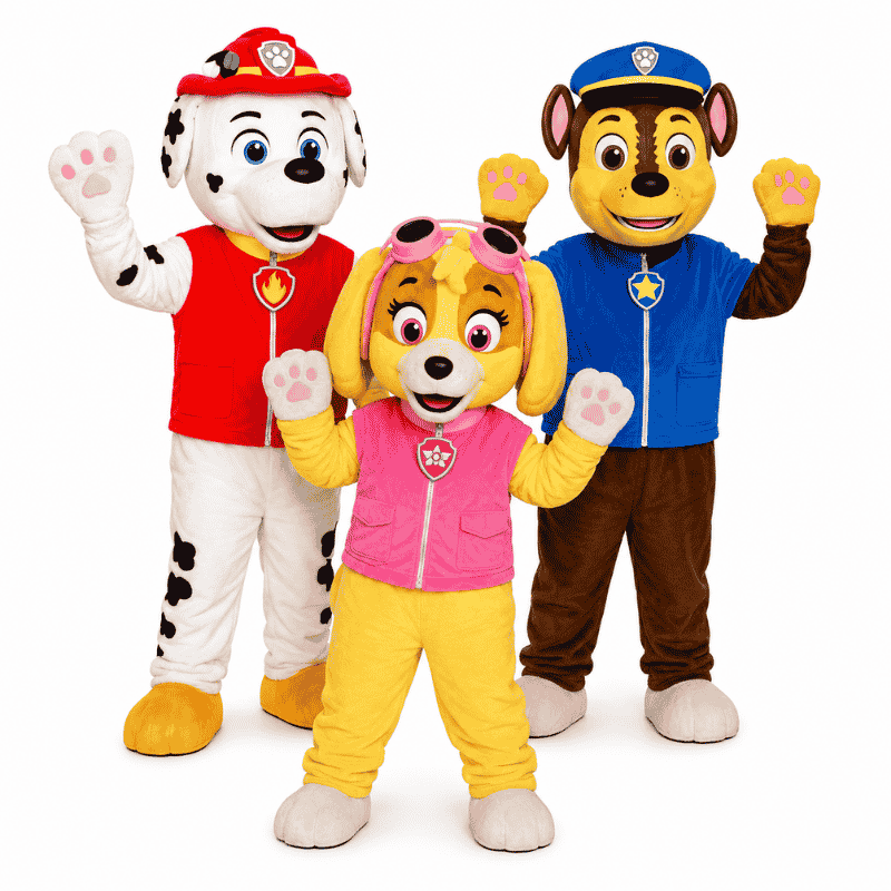 Mascottes Trio Pat’Patrouille