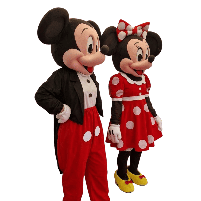 Duo Mascottes Mickey & Minnie