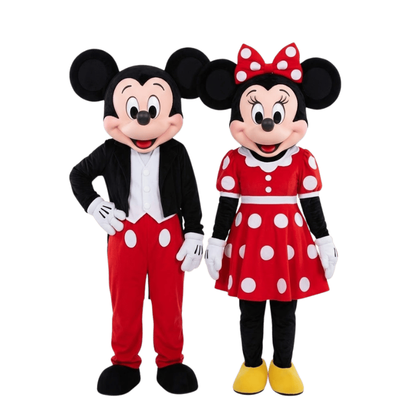 Duo Mascottes Mickey & Minnie
