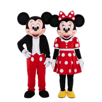 Duo Mascottes Mickey & Minnie
